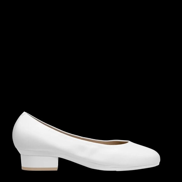 Pashion Footwear The Ballet Pump - White Leather - Final Sale Size 8.58.5 - Picture 2 of 3